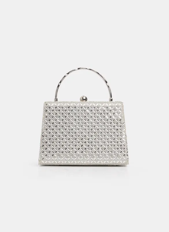 Crystal Embellished Box Clutch made by Laura