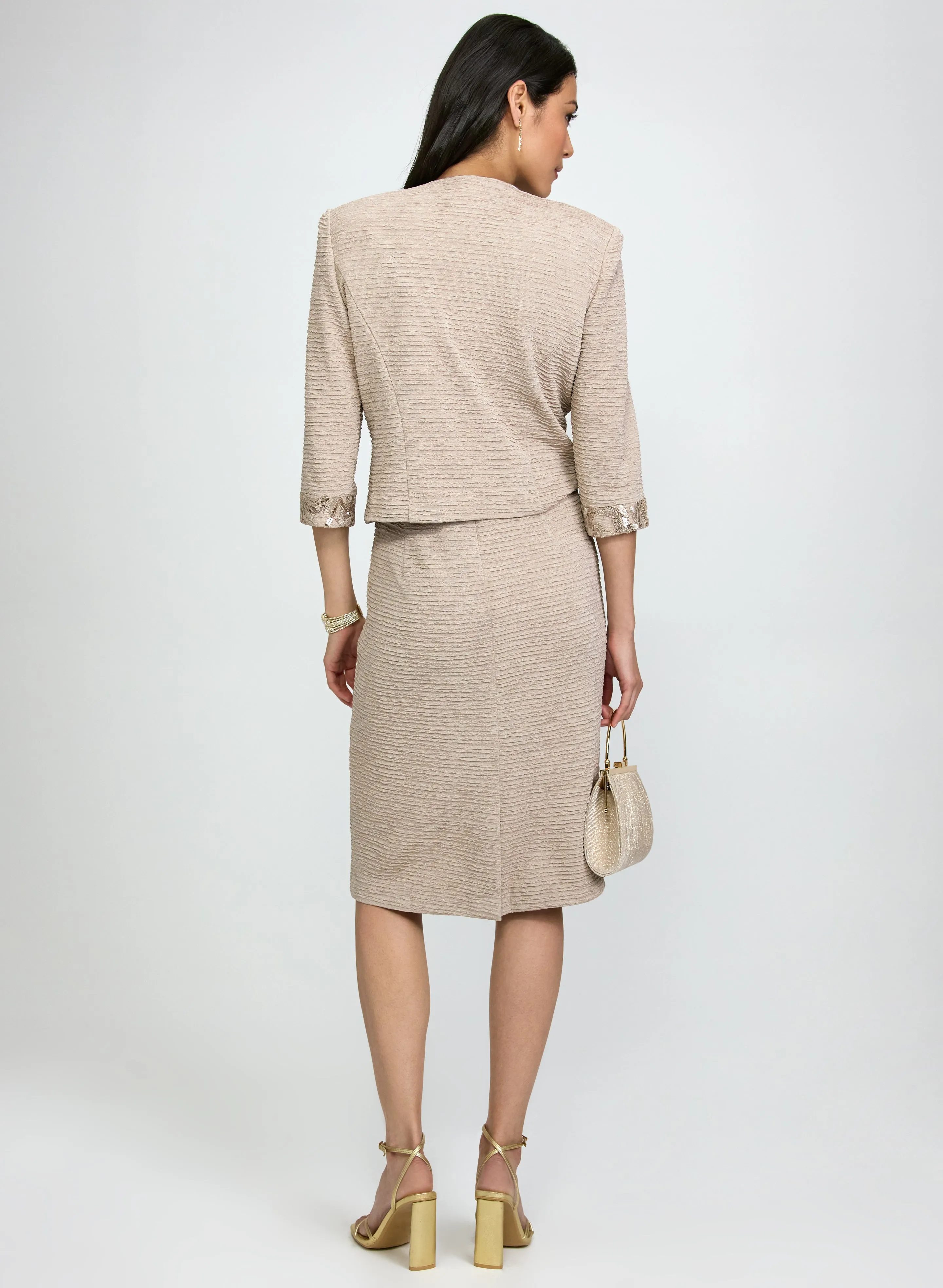 Crinkled Jacket & Dress Set sold by Laura product image thumbnail 3