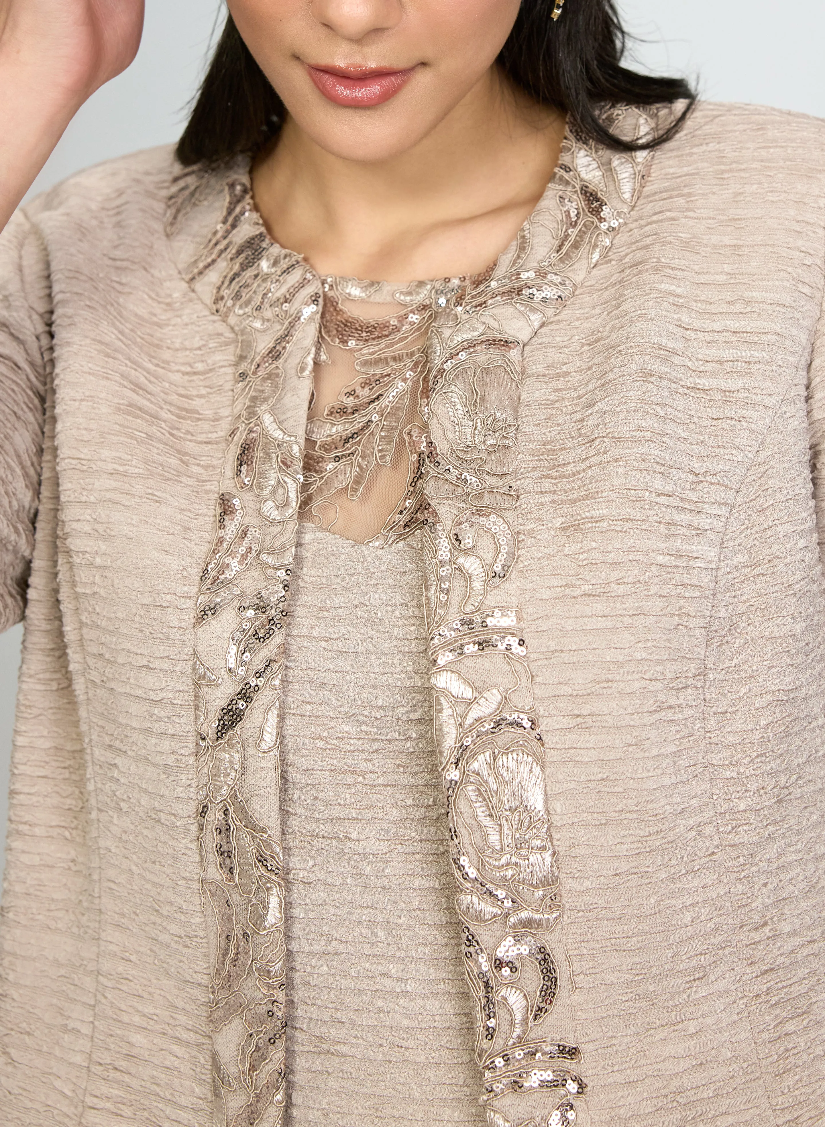 Crinkled Jacket & Dress Set sold by Laura product image thumbnail 5