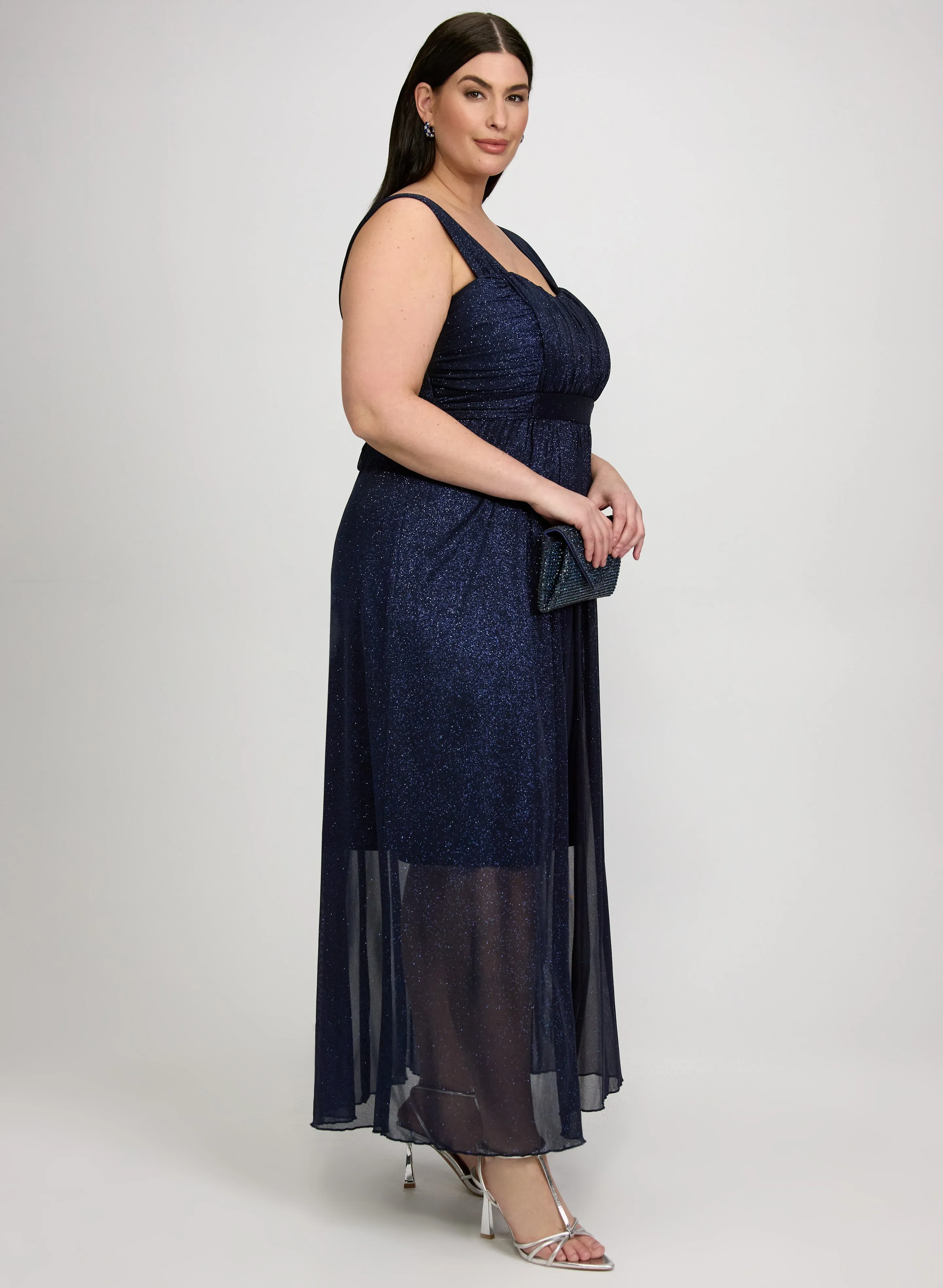 Glitter Overlay Dress sold by Laura product image thumbnail 2