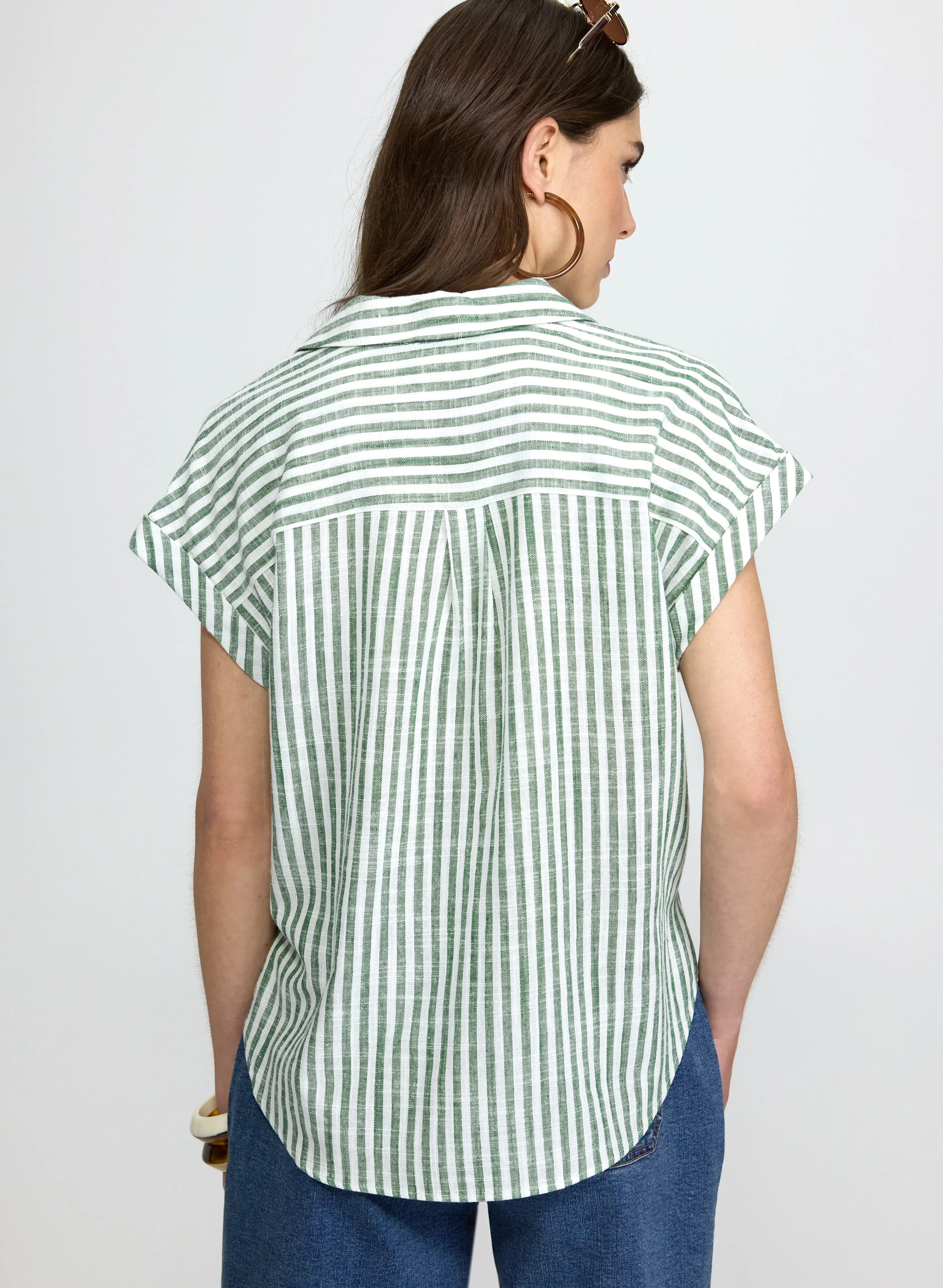 Stripe Front Tie Blouse sold by Laura product image thumbnail 4