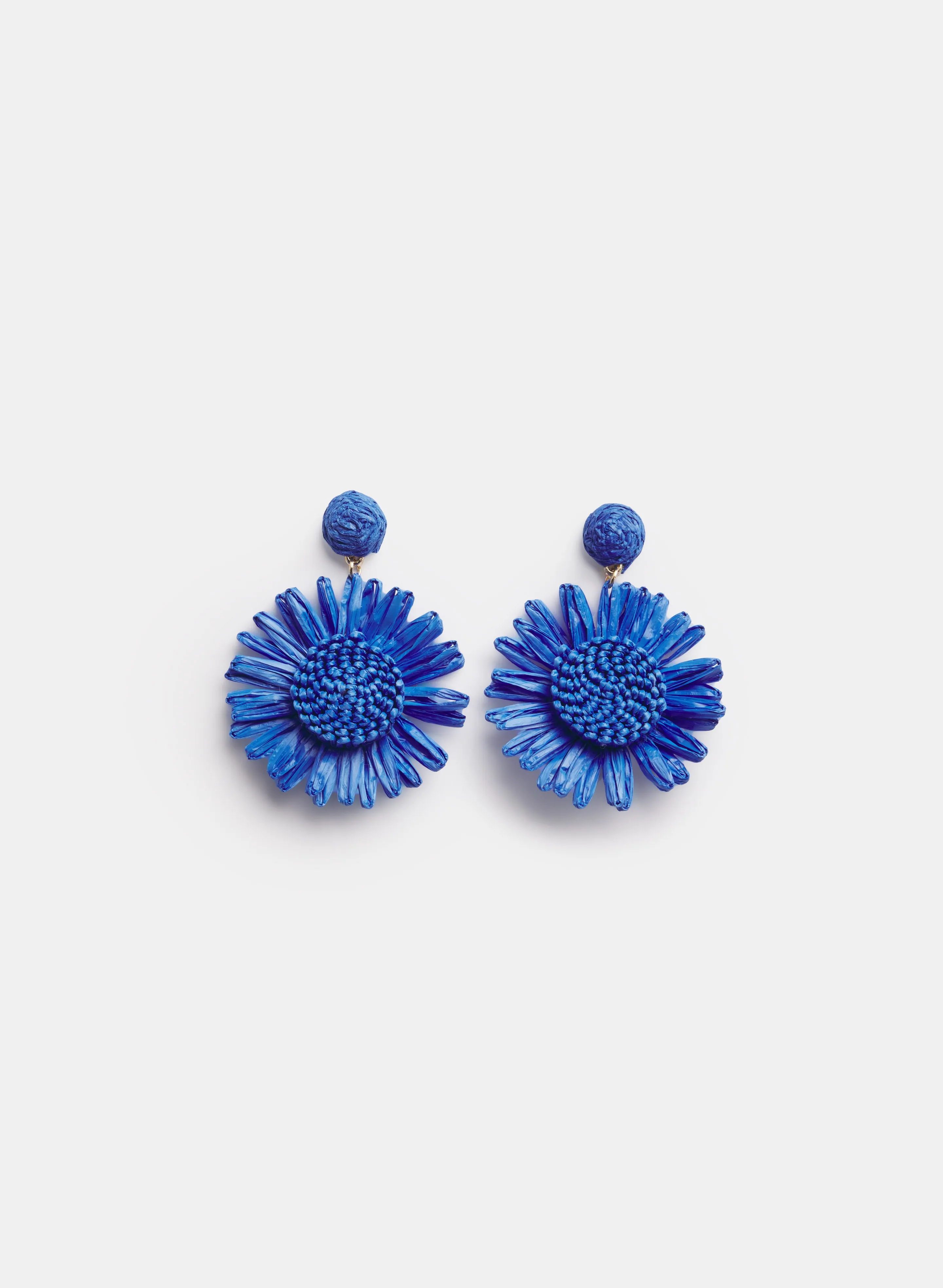 Raffia Flower Earrings sold by Laura