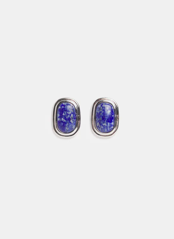 Marbled Stone Earrings made by Laura