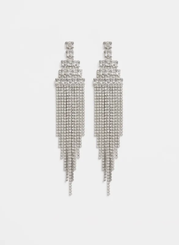 Crystal Cascade Earrings made by Laura