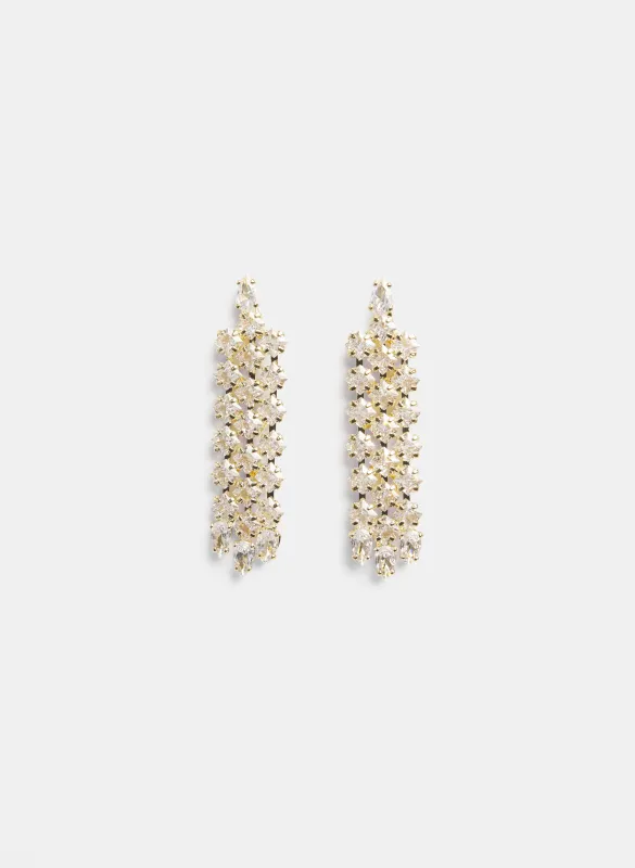Rhinestone Drop Earrings made by Laura