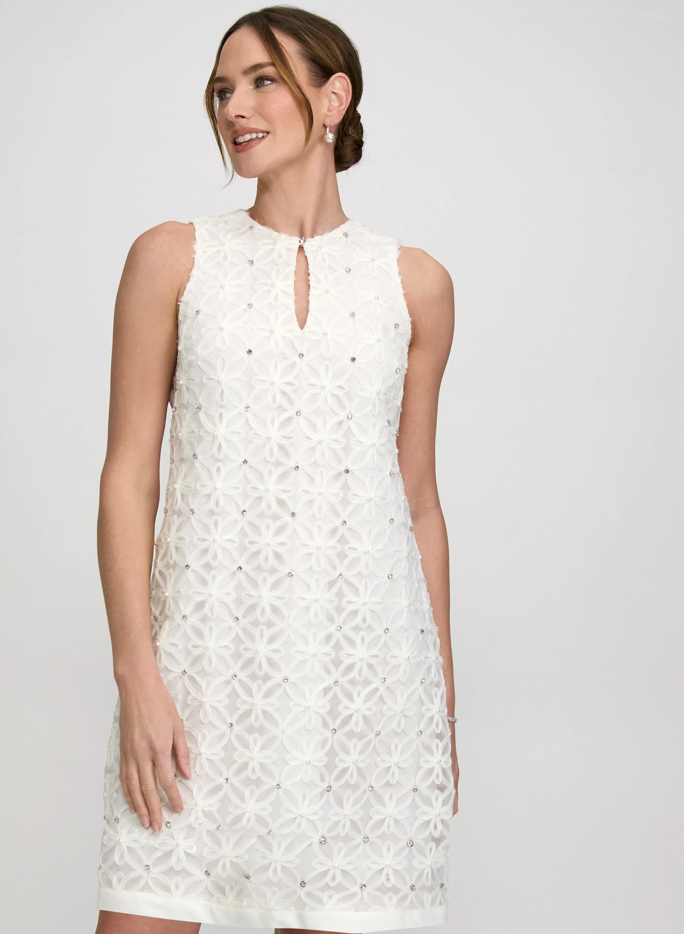 Floral Pattern & Rhinestone Dress sold by Laura product image thumbnail 4