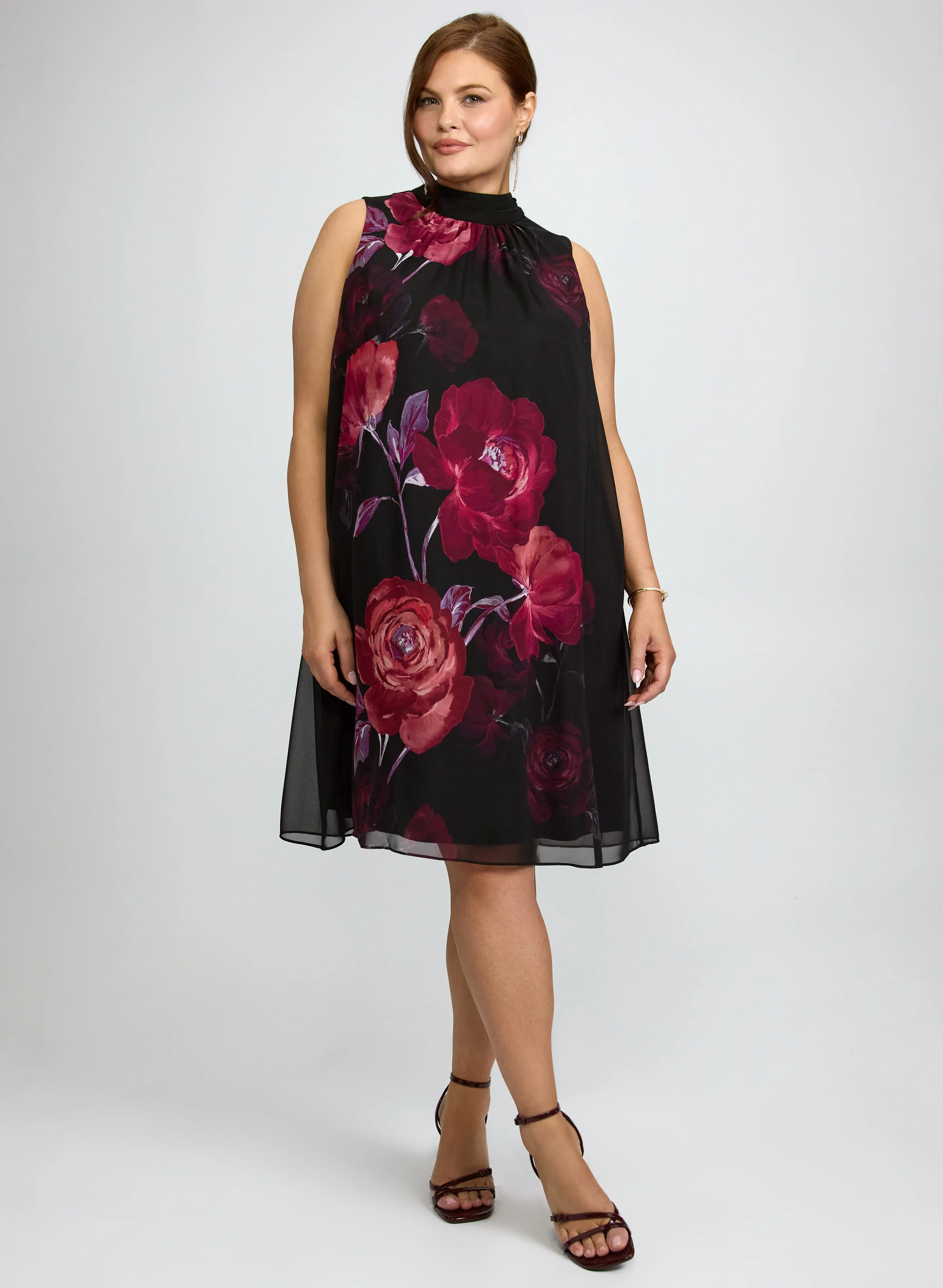 Floral Print Chiffon Dress sold by Laura