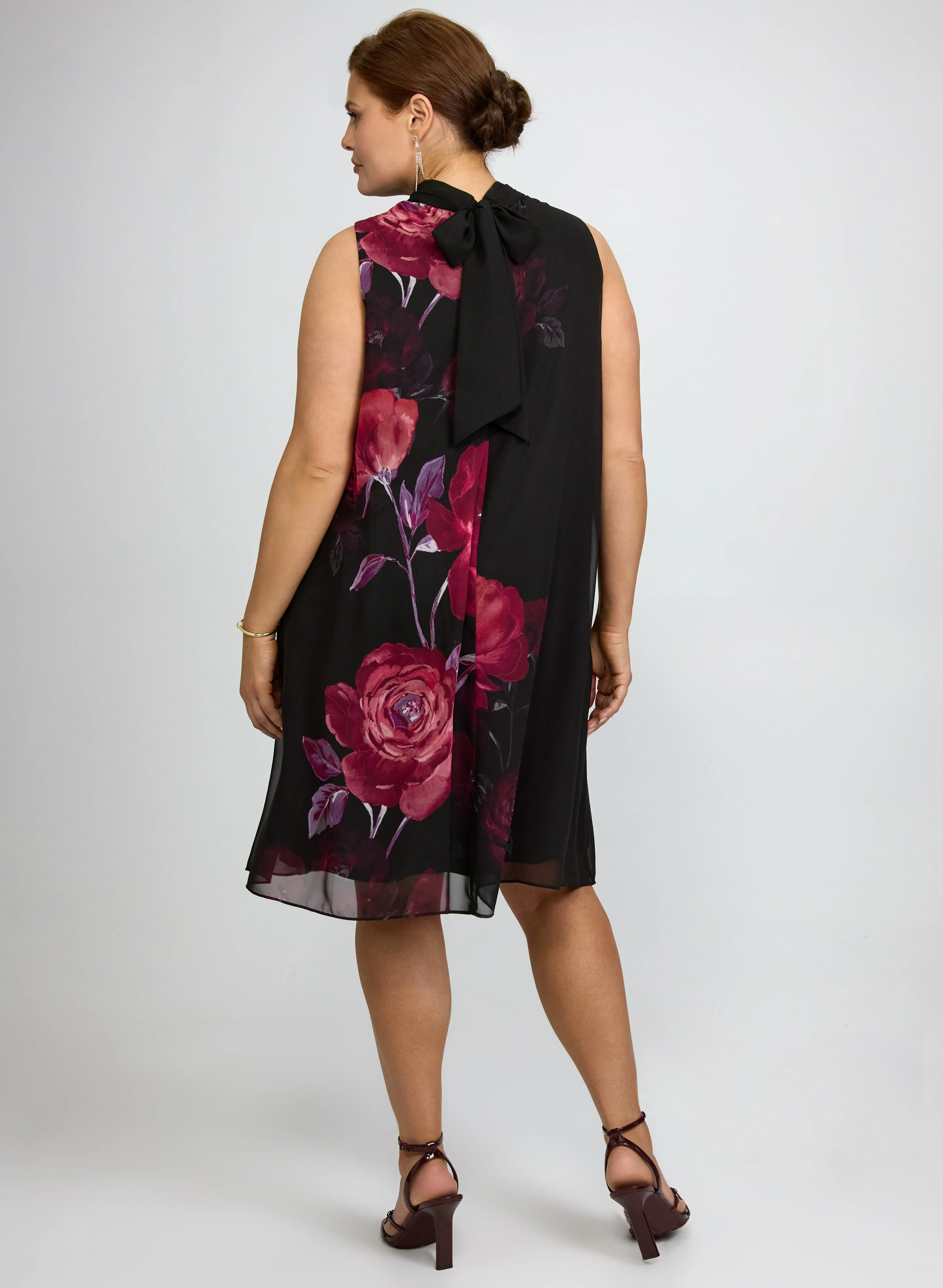 Floral Print Chiffon Dress sold by Laura product image thumbnail 3