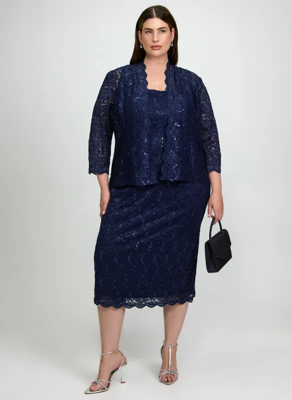 Lace Jacket & Dress Set made by Laura