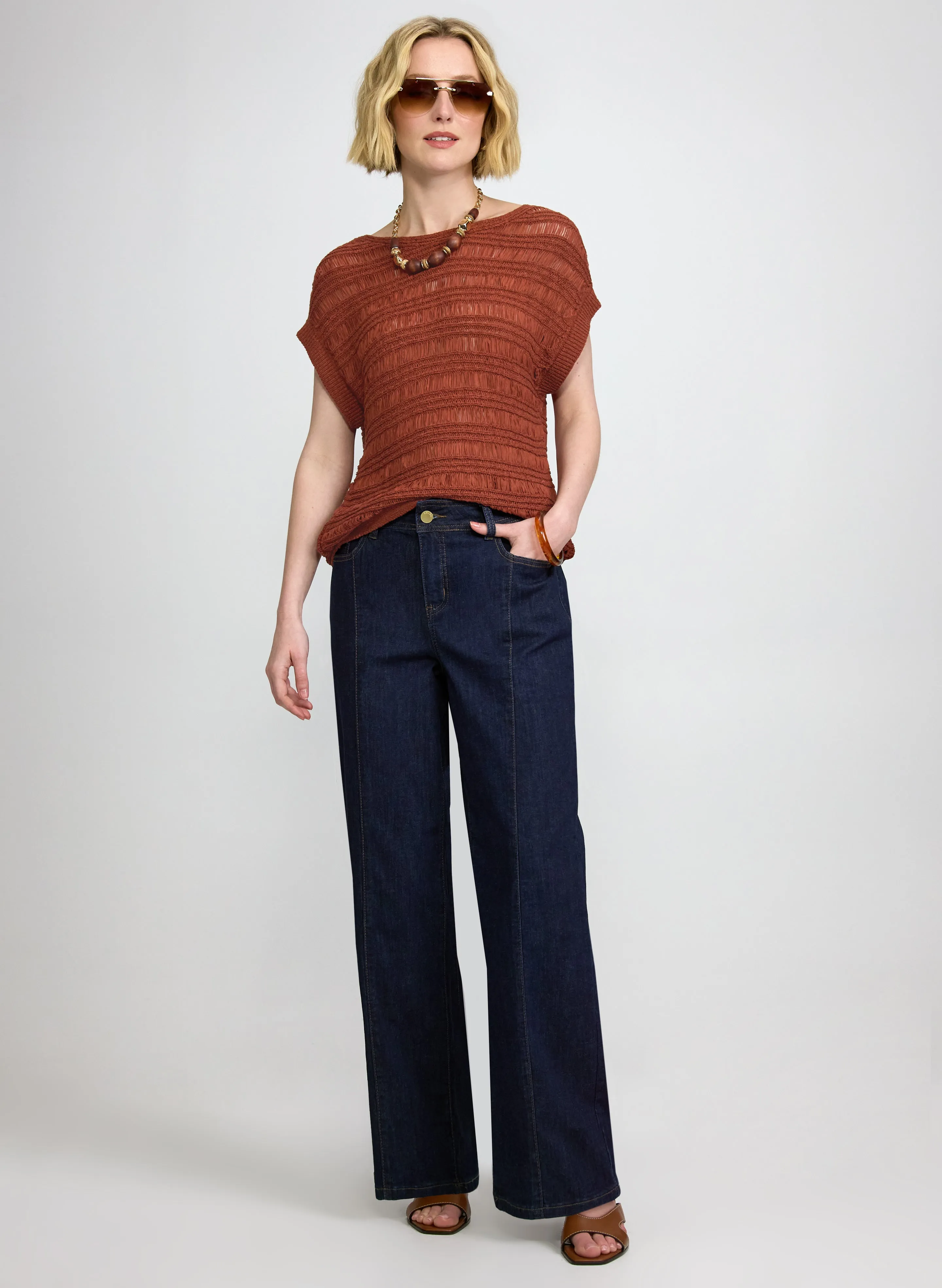 Boat Neck Short Sleeve Knit sold by Laura product image thumbnail 3