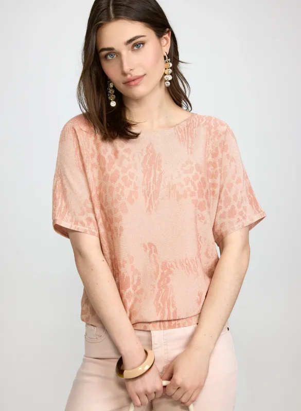 Mixed Animal Print Pullover made by Laura