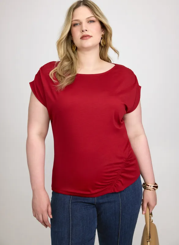 Ruched Detail T-Shirt made by Laura