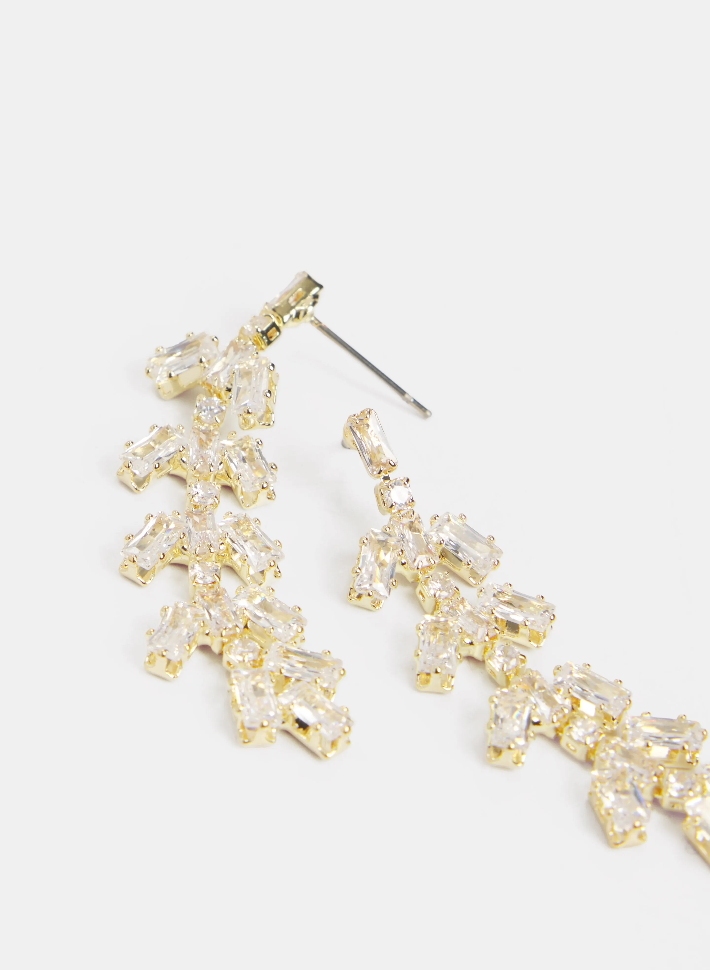 Linear Cubic Zirconia Earrings sold by Laura product image thumbnail 2