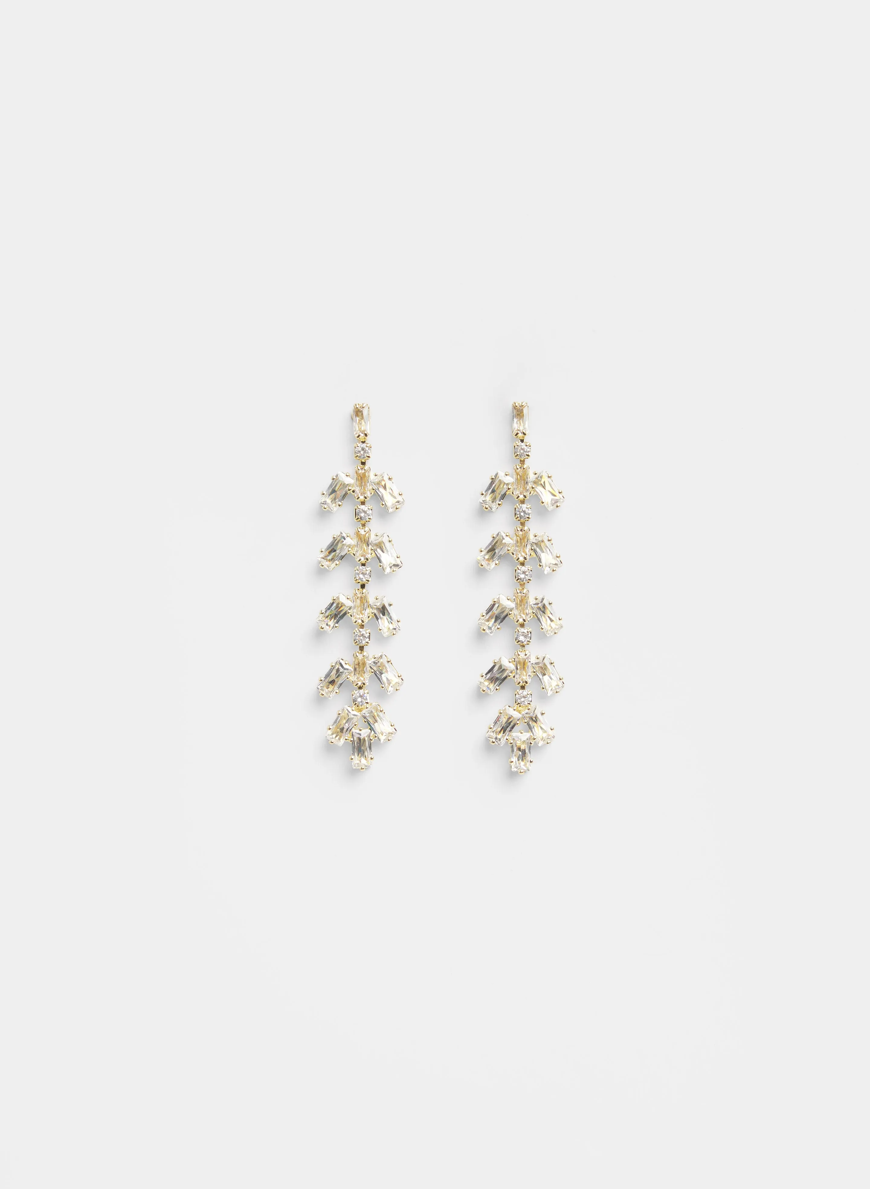 Linear Cubic Zirconia Earrings sold by Laura