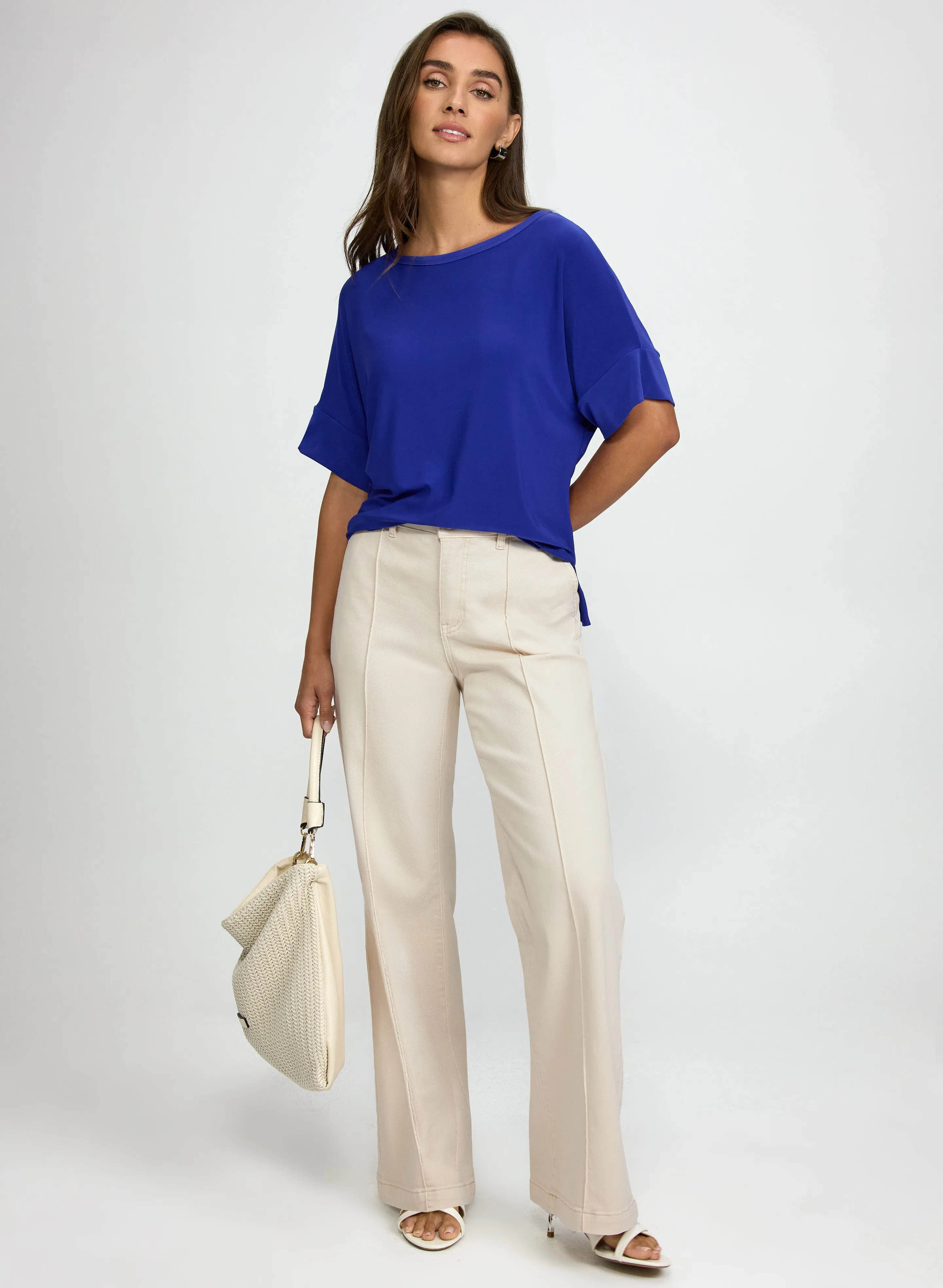 Elbow Sleeve Top sold by Laura product image thumbnail 4
