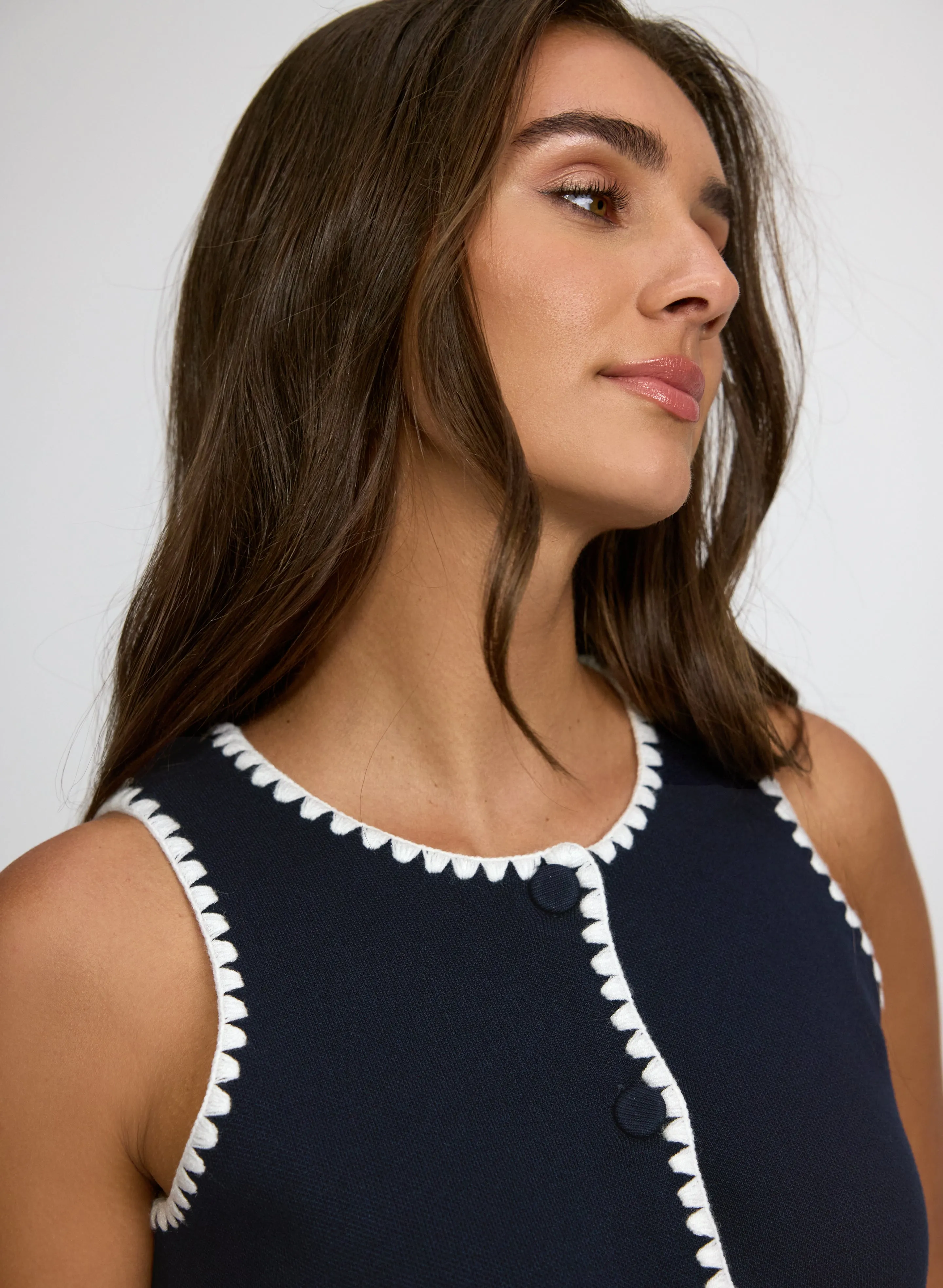 Sleeveless Button-Down Knit sold by Laura product image thumbnail 5