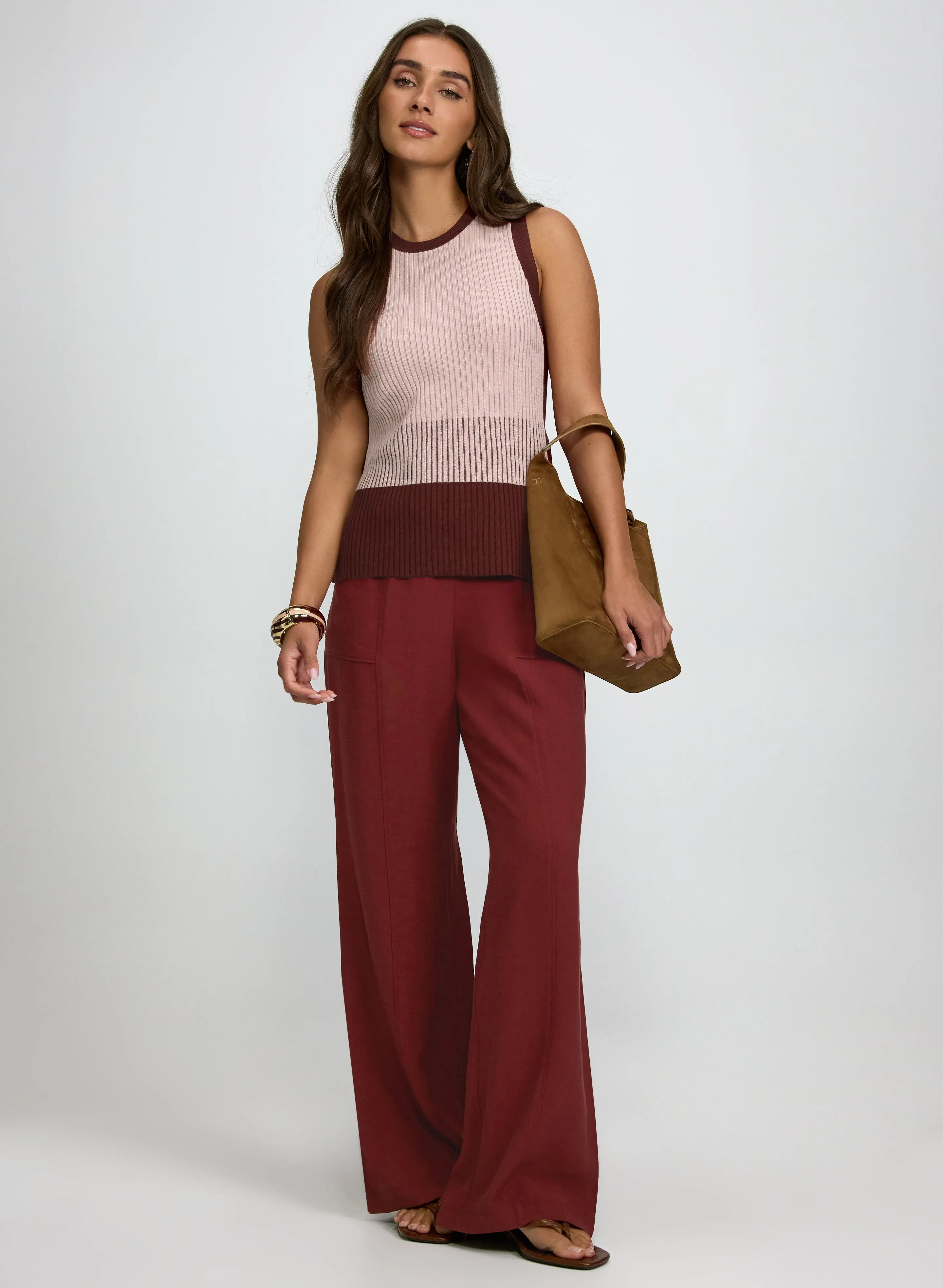 Sleeveless Colour-Block Knit sold by Laura product image thumbnail 3