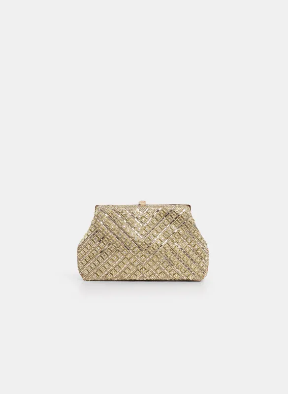 Crystal Embellished Clutch made by Laura