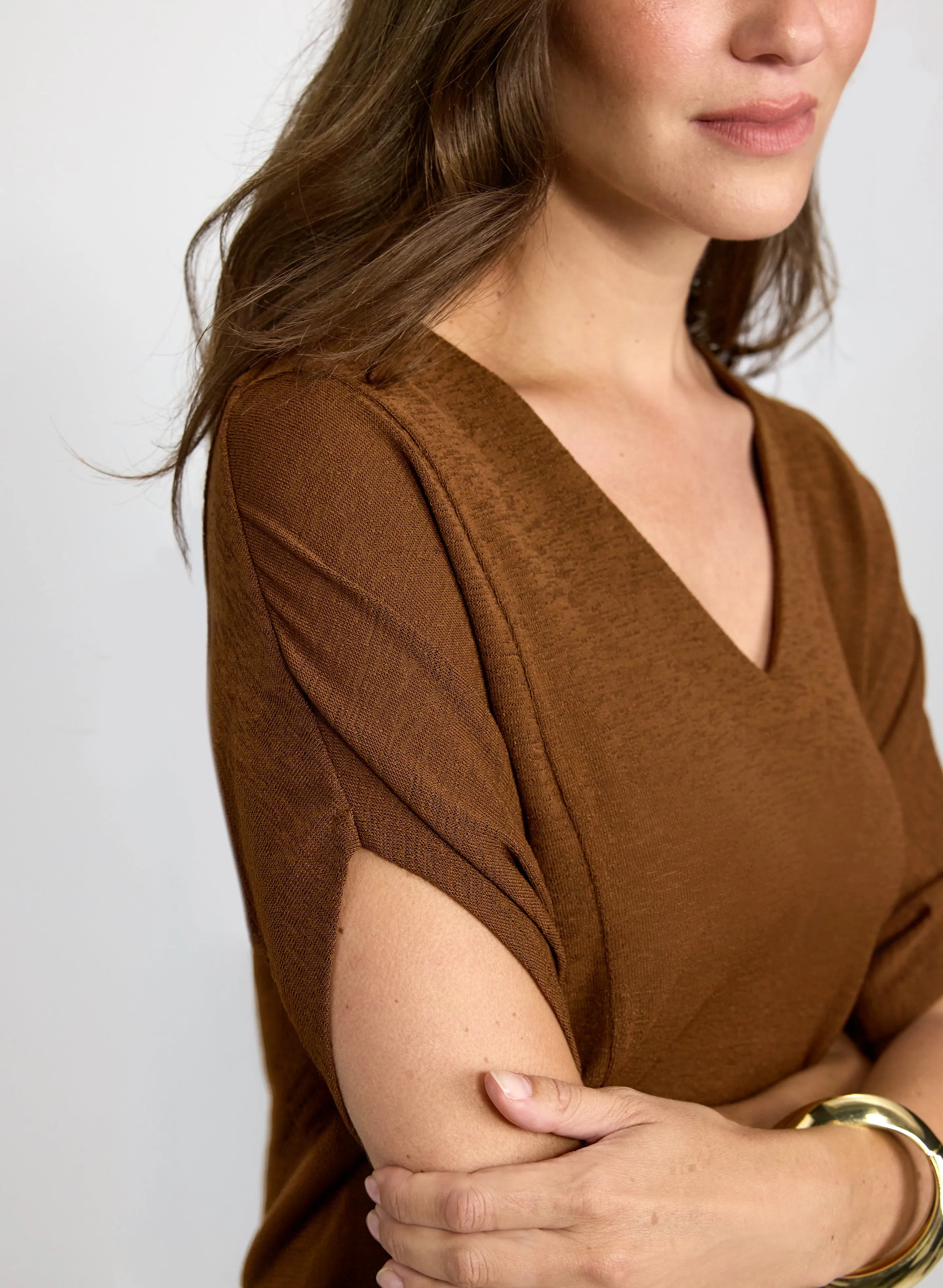 V-Neck Short Sleeve Top sold by Laura product image thumbnail 2