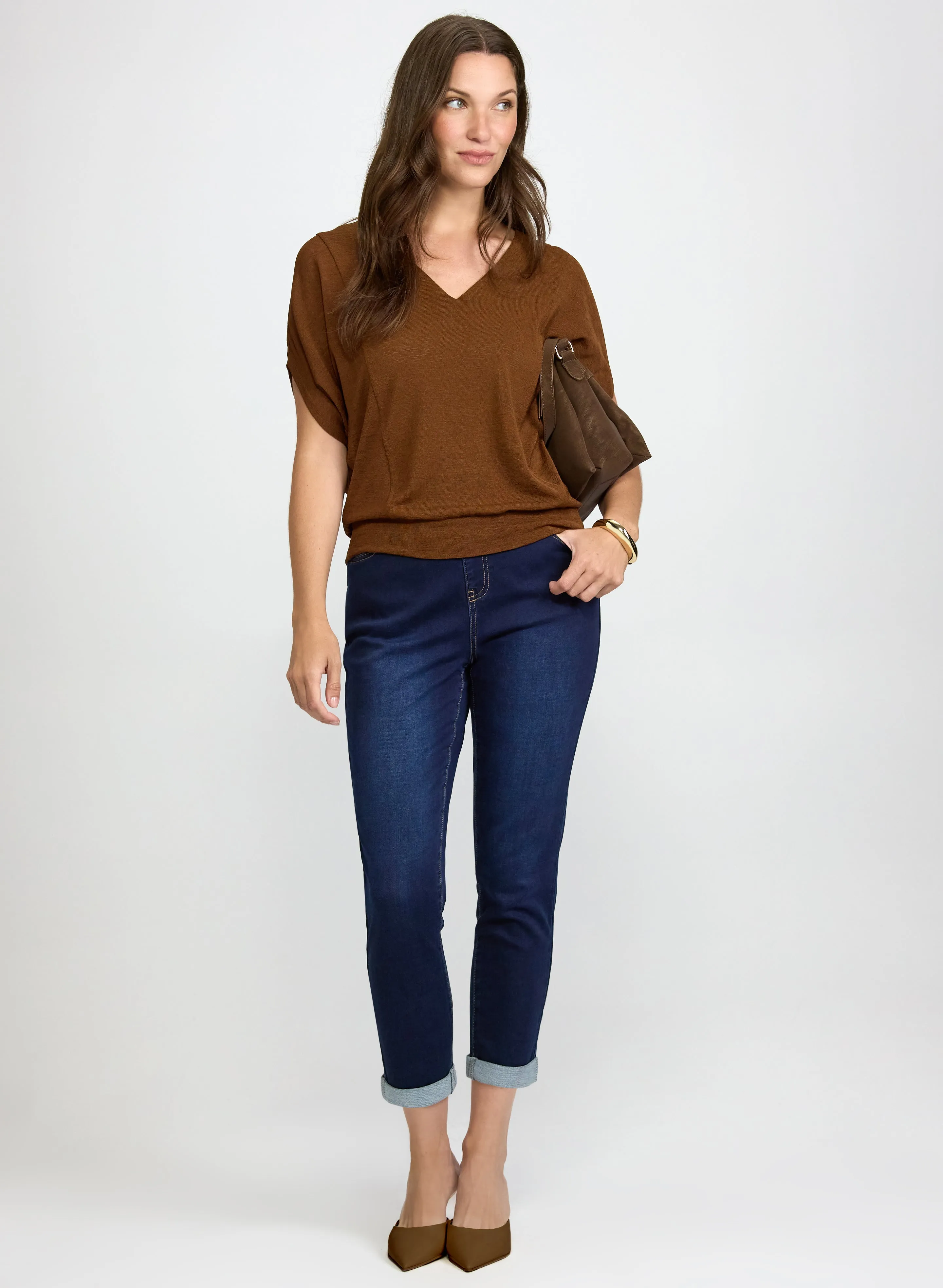 V-Neck Short Sleeve Top sold by Laura product image thumbnail 3
