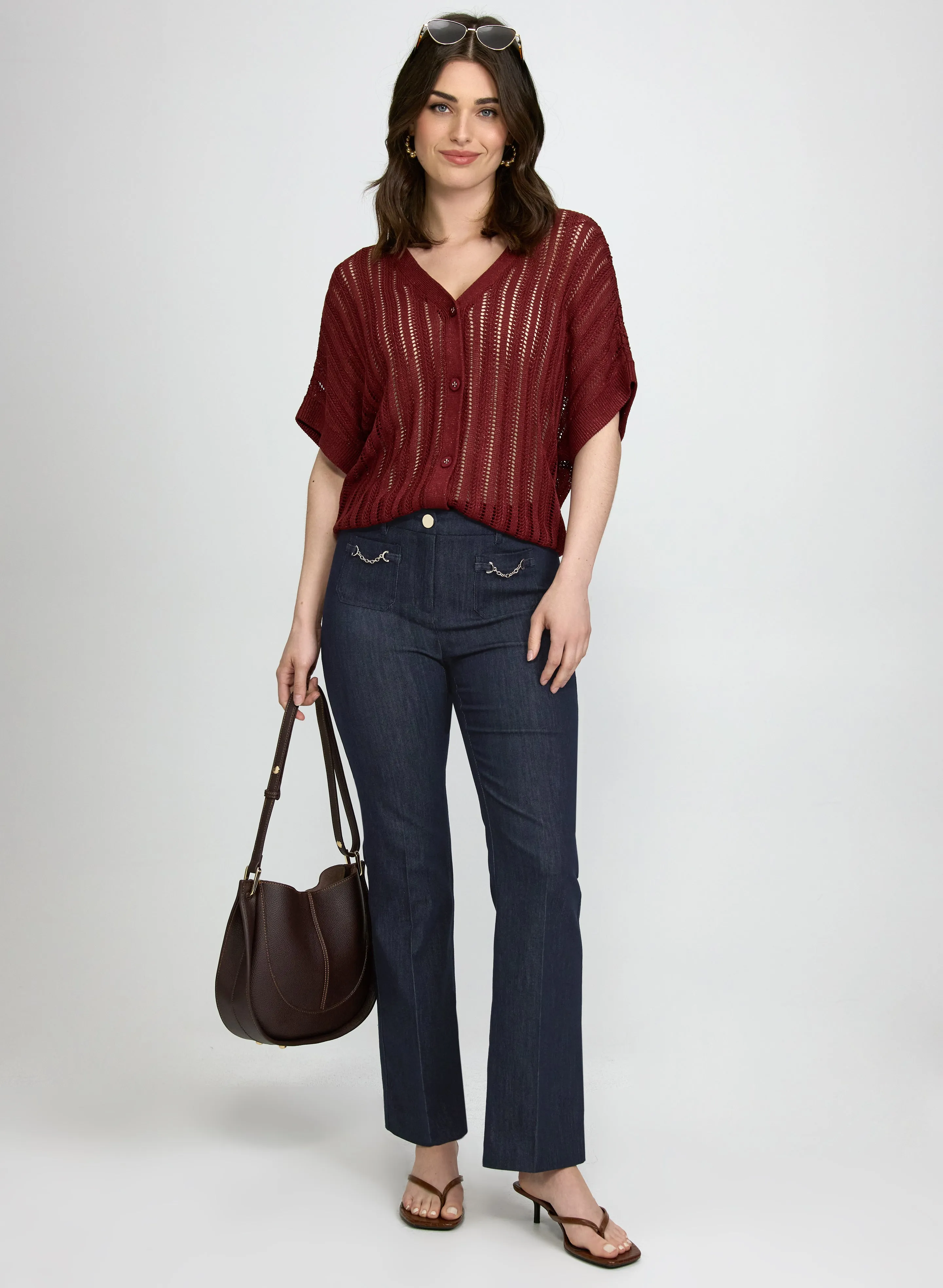 Chain Detail Denim Pants sold by Laura product image thumbnail 3