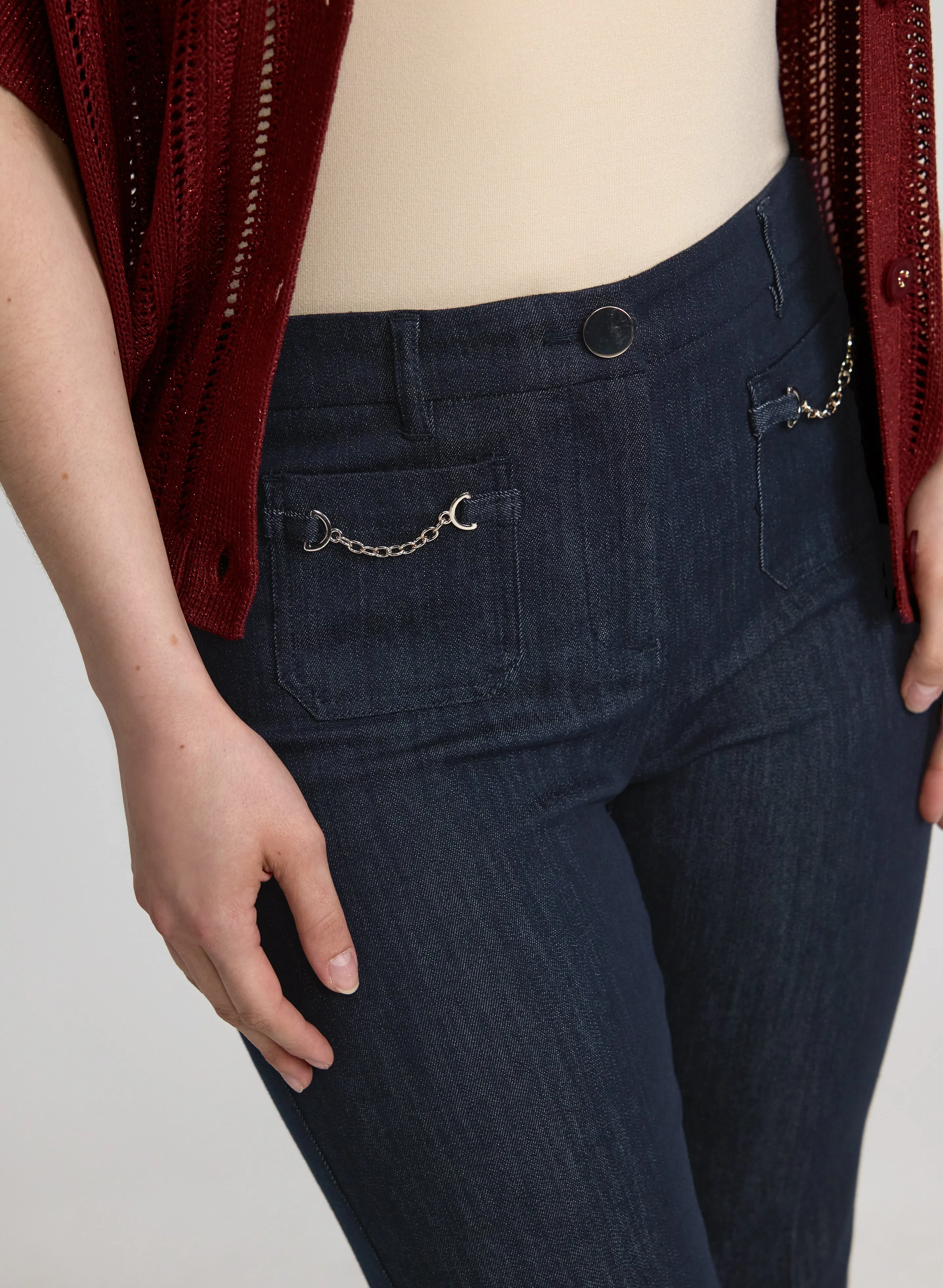 Chain Detail Denim Pants sold by Laura product image thumbnail 2
