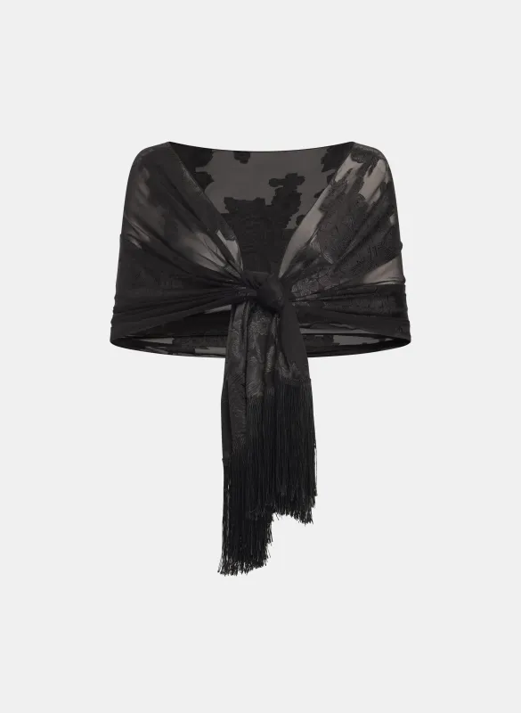 Jacquard Rose Wrap made by Laura