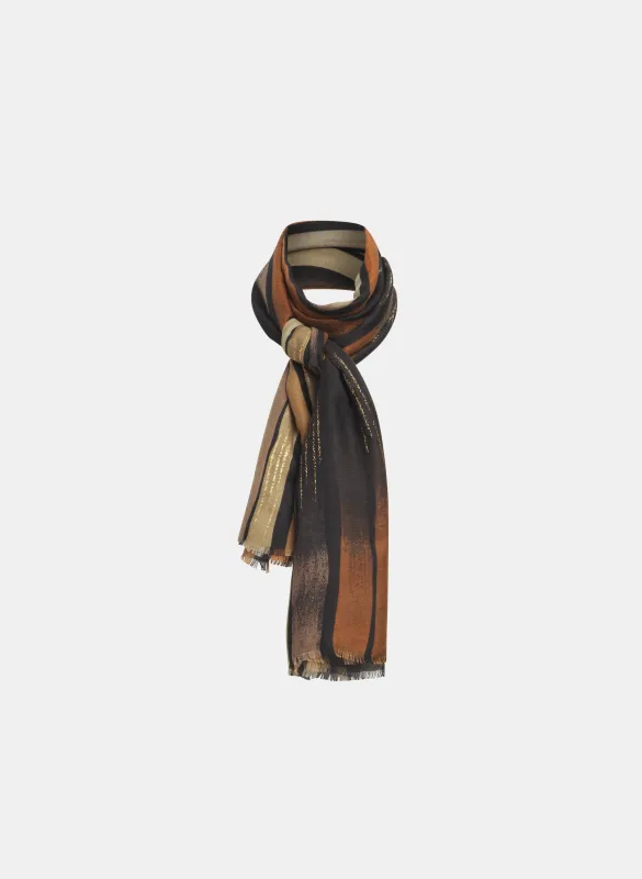 Abstract Stripe Scarf made by Laura