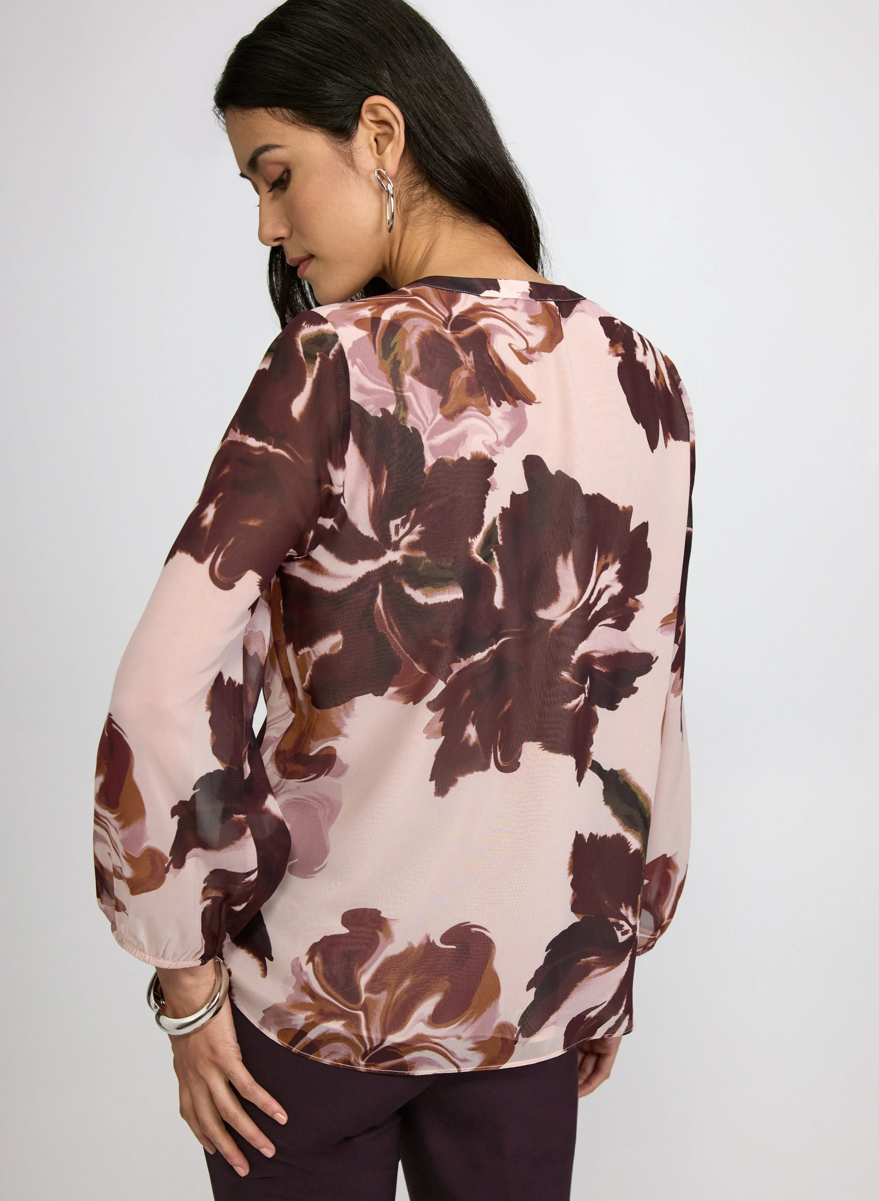 Floral Chiffon Blouse sold by Laura product image thumbnail 4