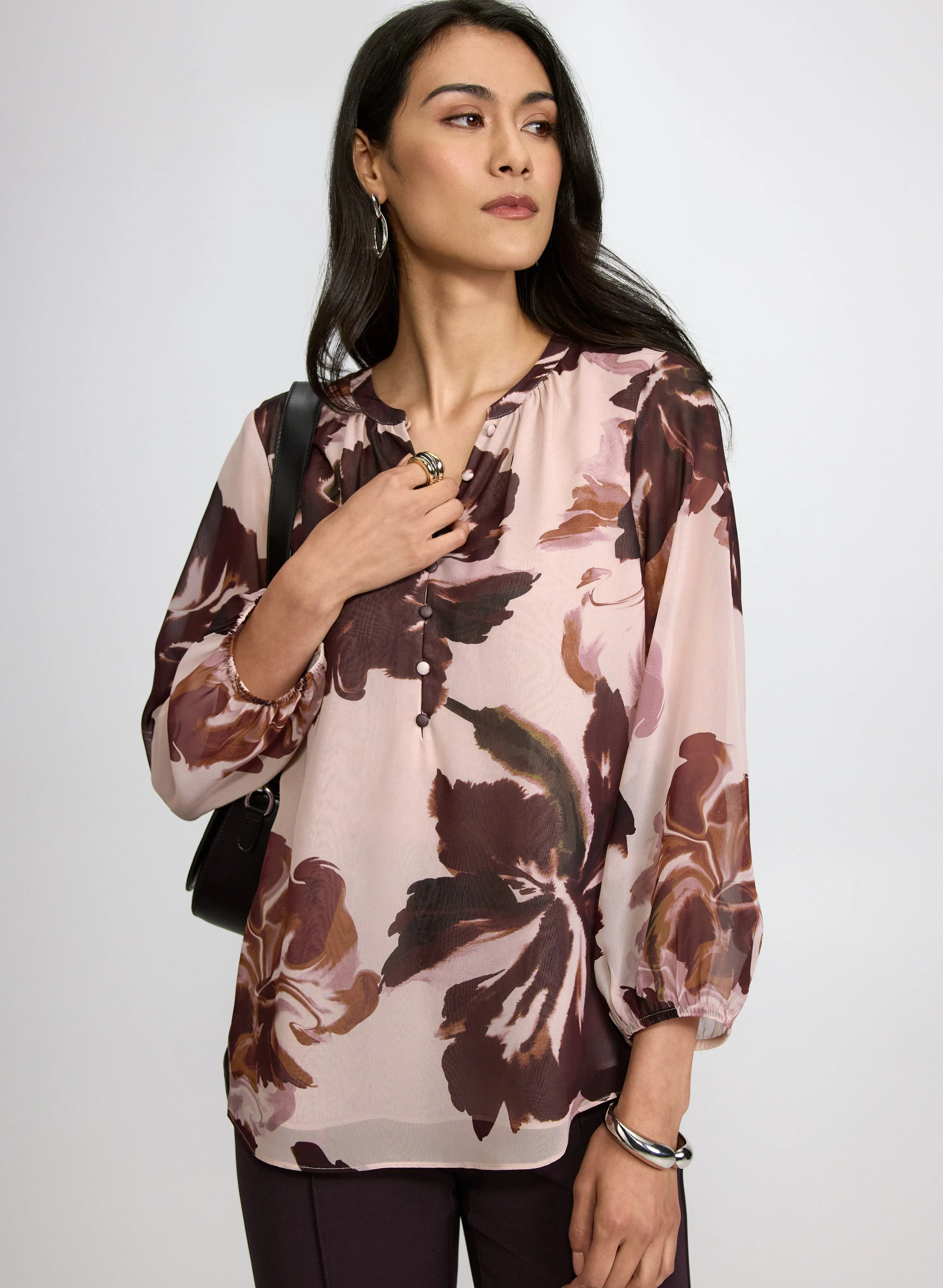 Floral Chiffon Blouse sold by Laura product image thumbnail 5