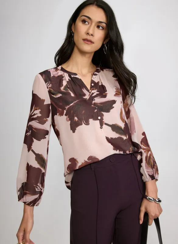 Floral Chiffon Blouse made by Laura