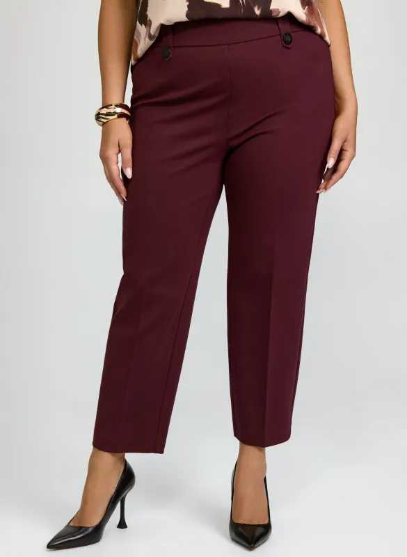 Sofia Slim-Leg Pants made by Laura
