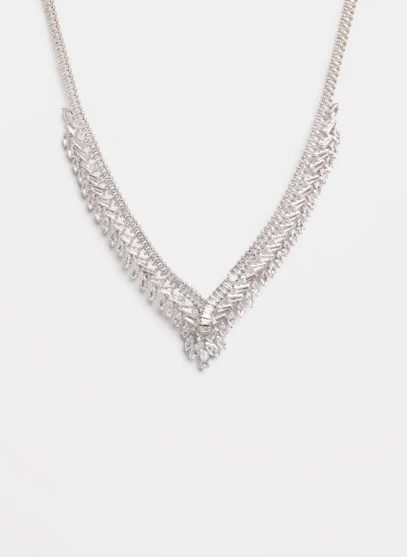 Baguette V-Shape Necklace made by Laura
