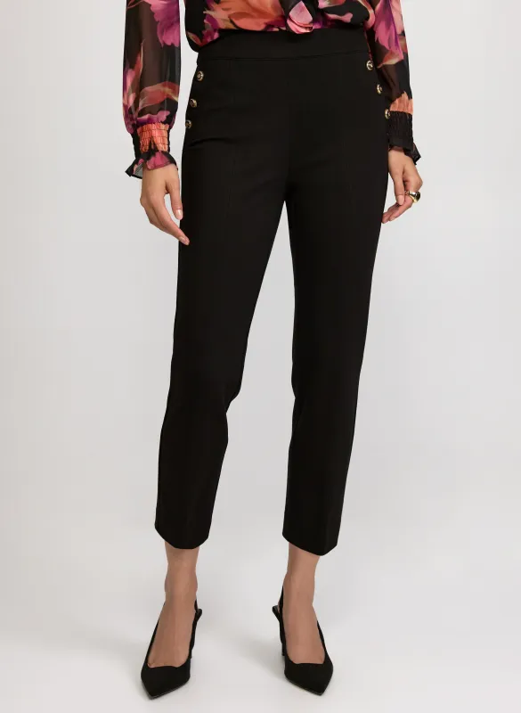 Sofia Slim-Leg Pants made by Laura