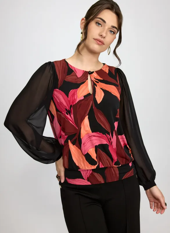 Lily Print Top made by Laura