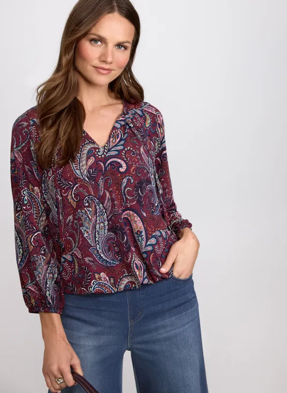 Paisley Print Top made by Laura