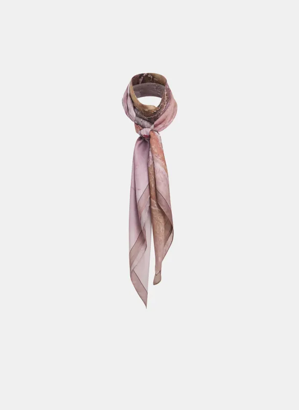 Floral & Marbled Scarf made by Laura