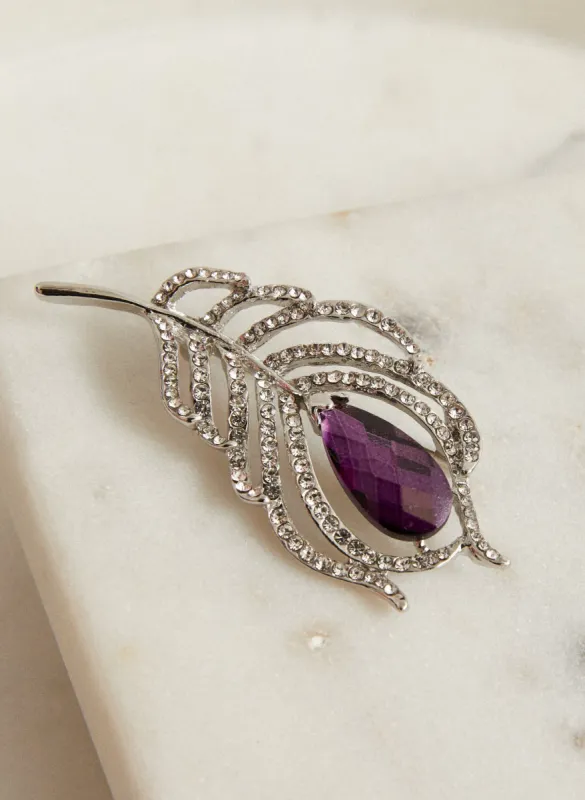 Faceted Stone Brooch sold by Laura