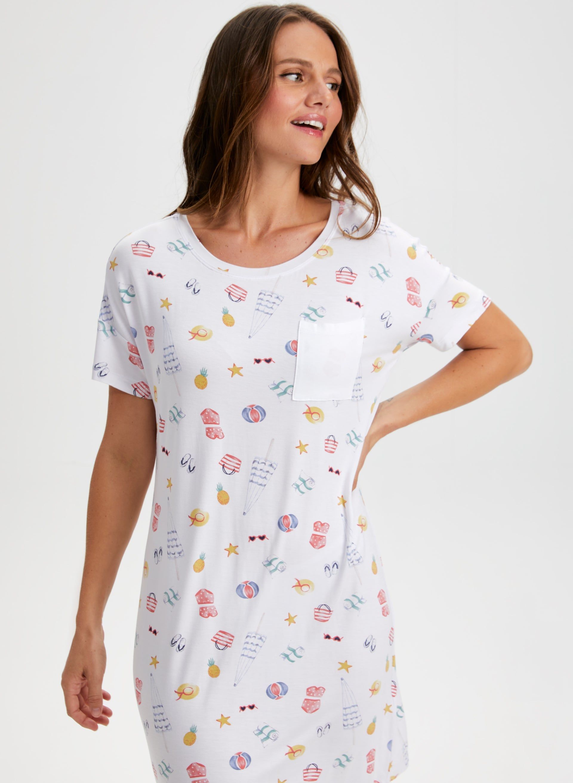 Printed Nightgown sold by Laura product image thumbnail 5