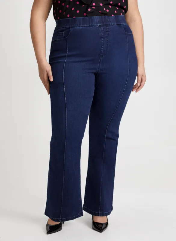 Pull-On Bootcut Jeans sold by Laura