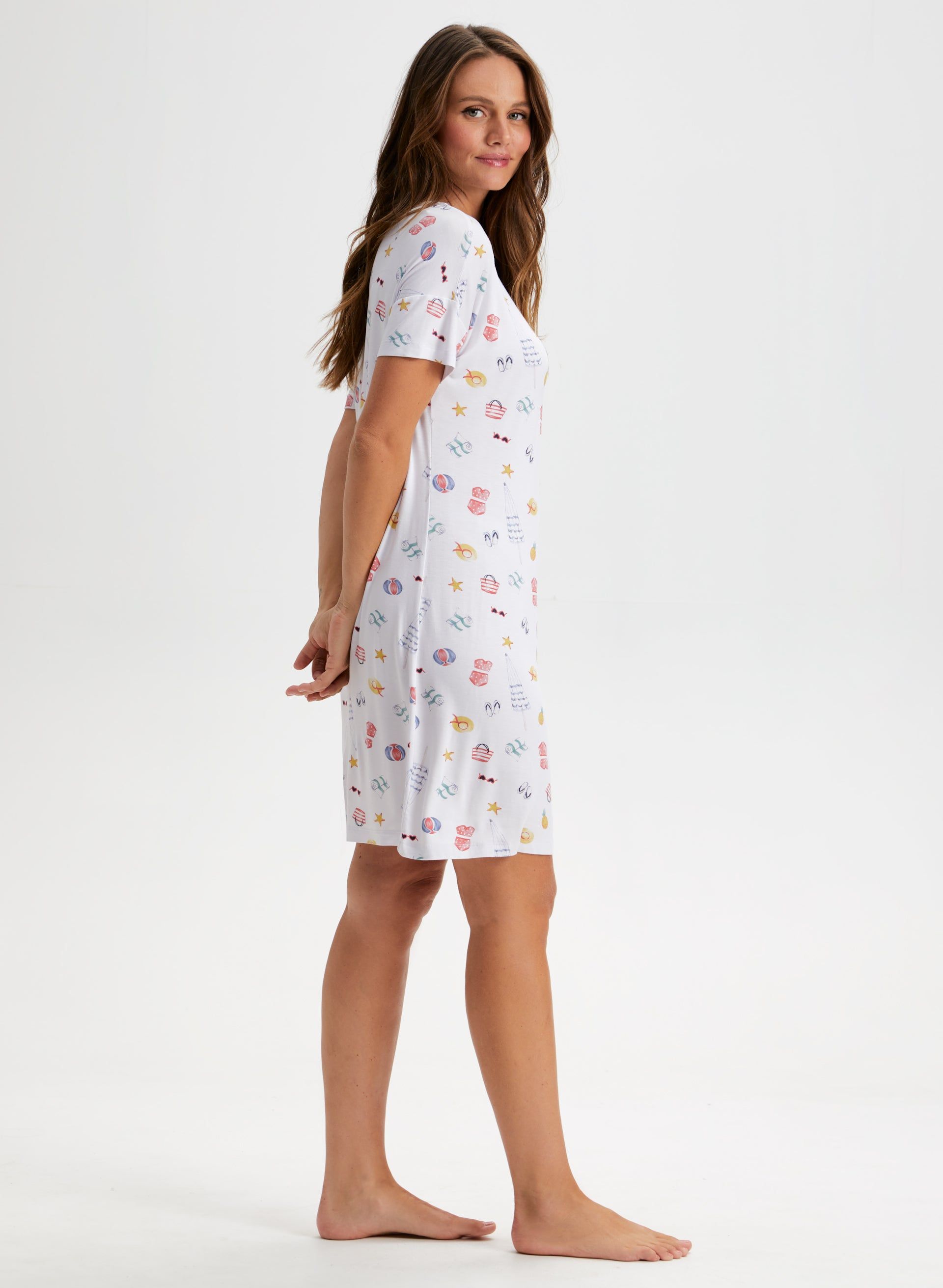 Printed Nightgown sold by Laura product image thumbnail 3
