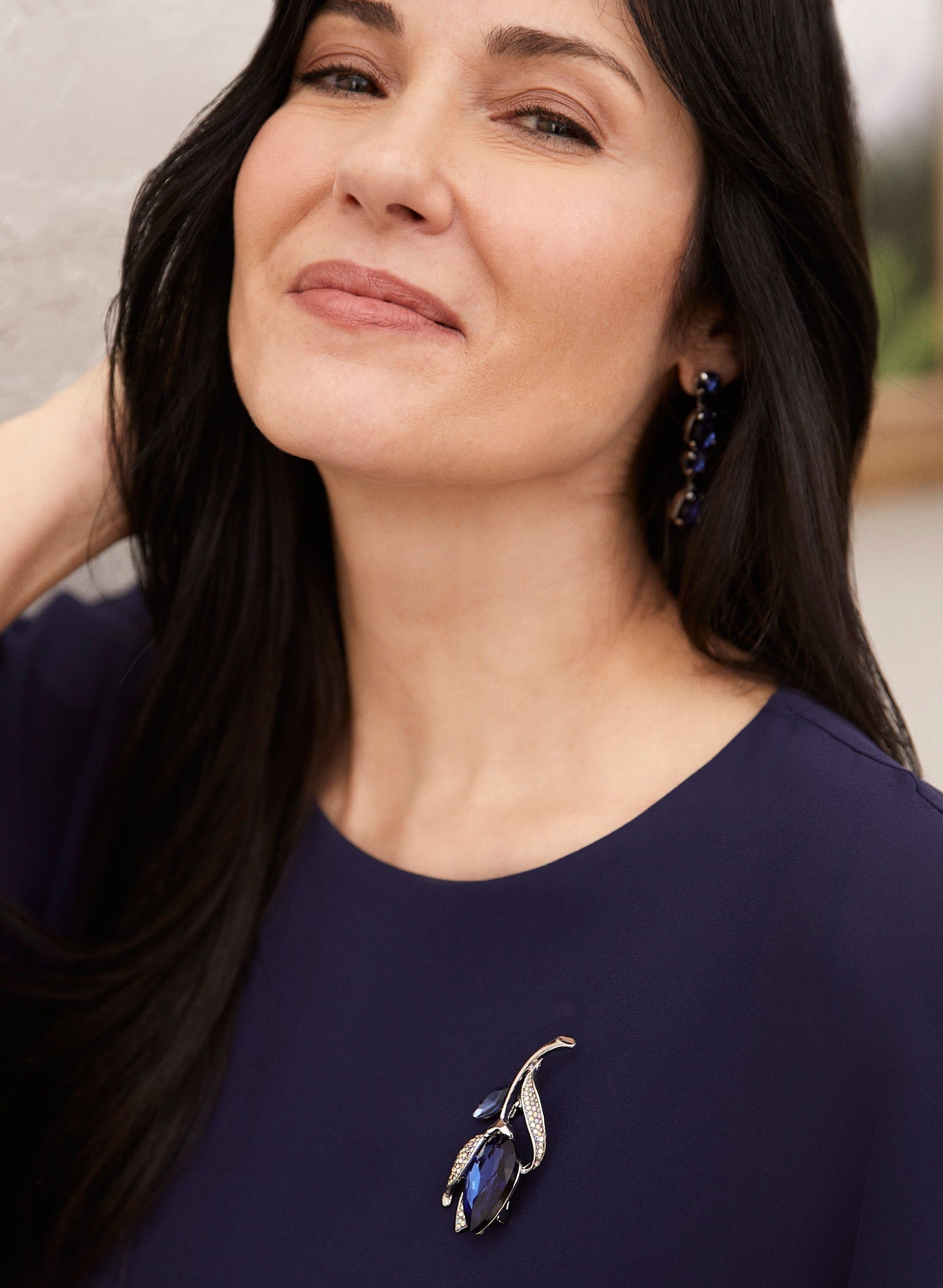 Faceted Stone Tulip Brooch sold by Laura