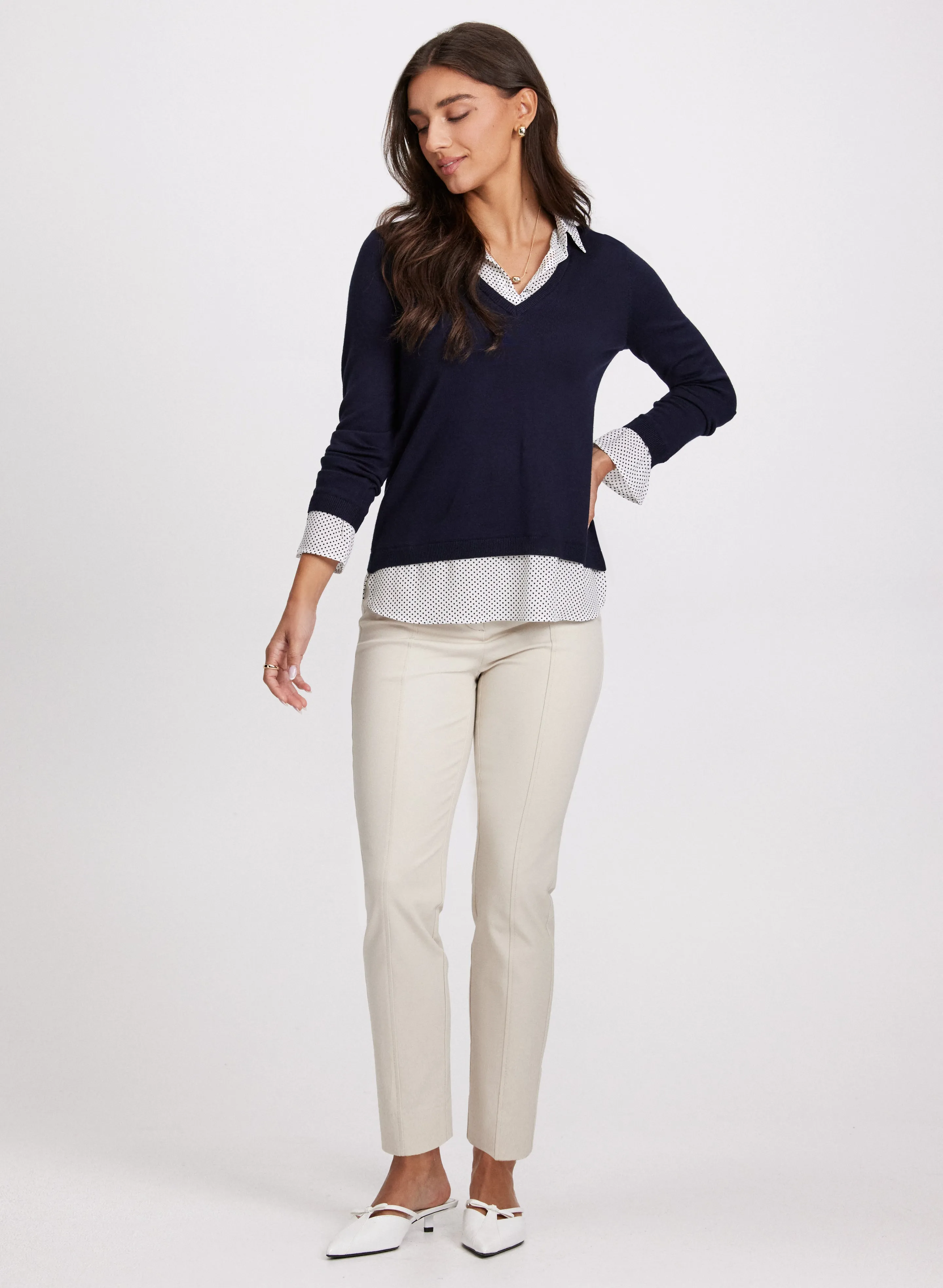 Fooler Sweater & Slim Leg Pants sold by Laura