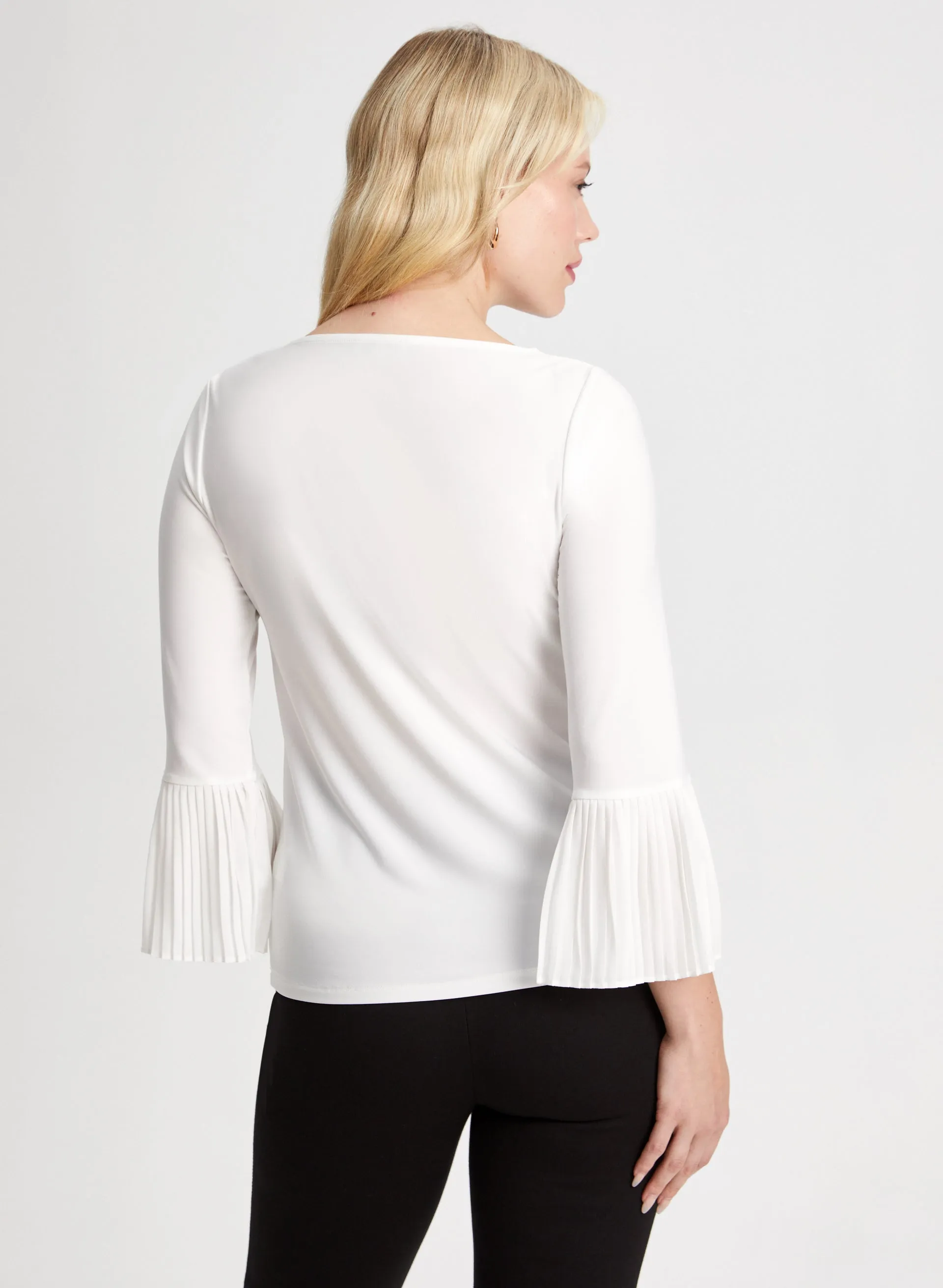 Pleated Cuff Detail Top sold by Laura product image thumbnail 4
