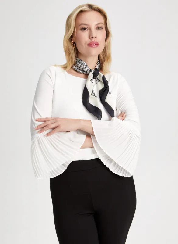 Pleated Cuff Detail Top sold by Laura