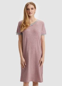 Dot Print Lace Nightgown sold by Laura