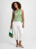 Embroidered Hem Capri Jeans sold by Laura