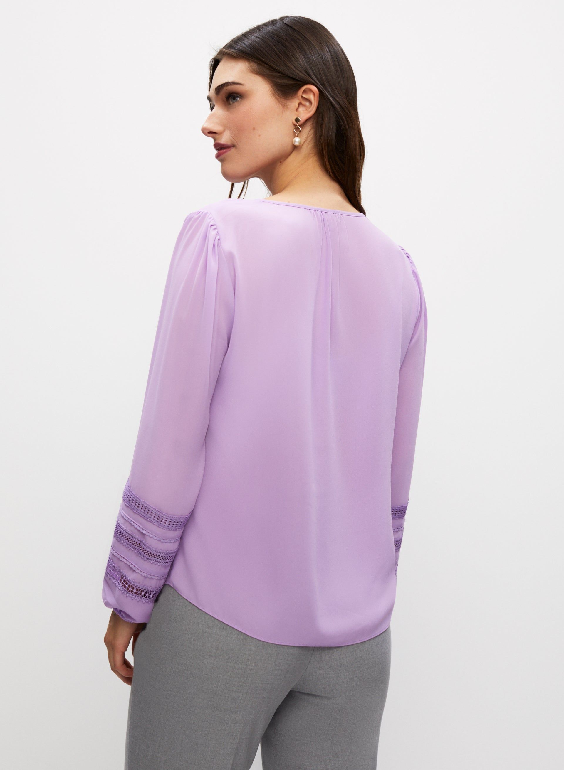 Drawstring V-Neck Top sold by Laura product image thumbnail 4