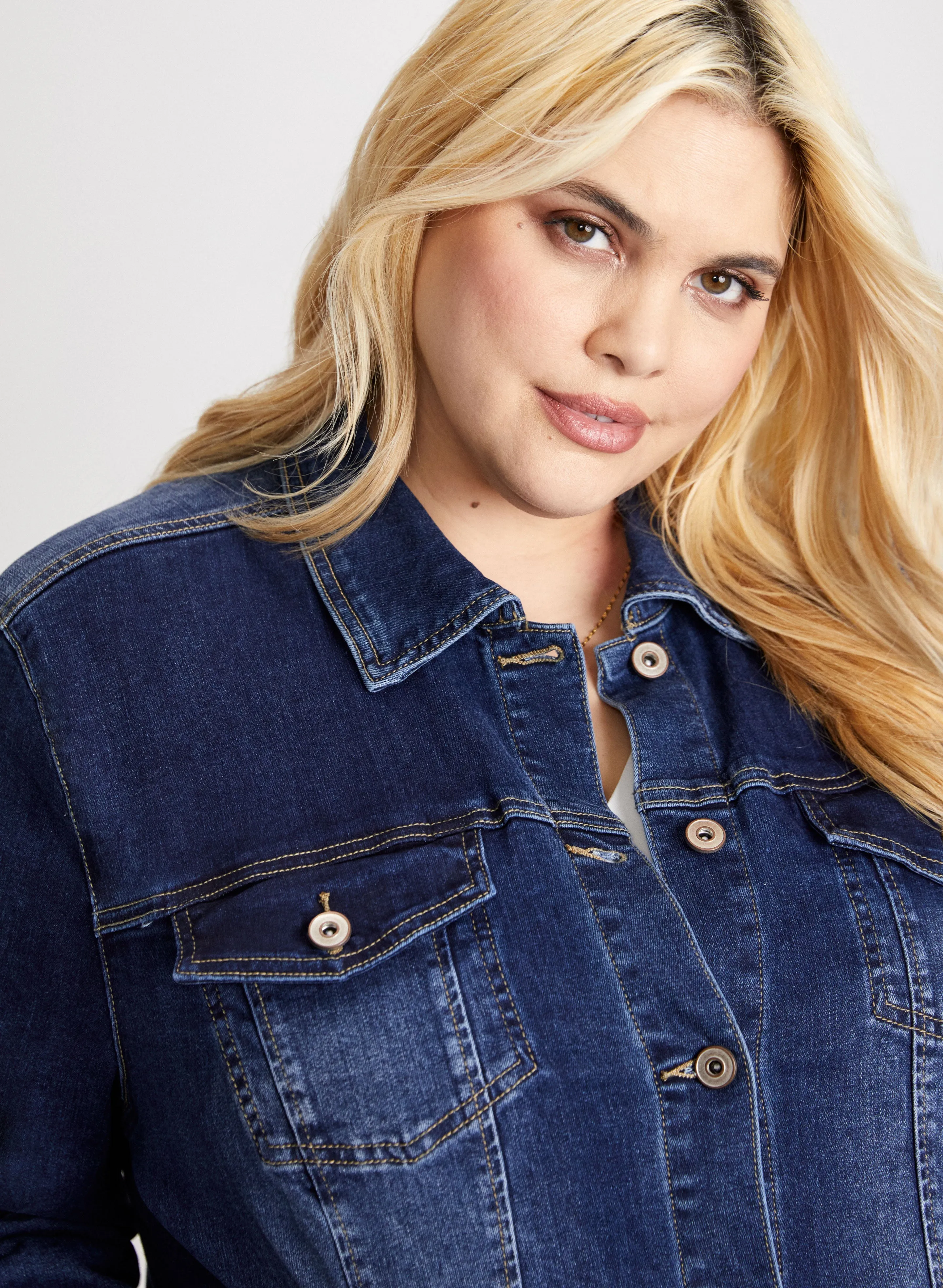 Cropped Denim Jacket sold by Laura product image thumbnail 5