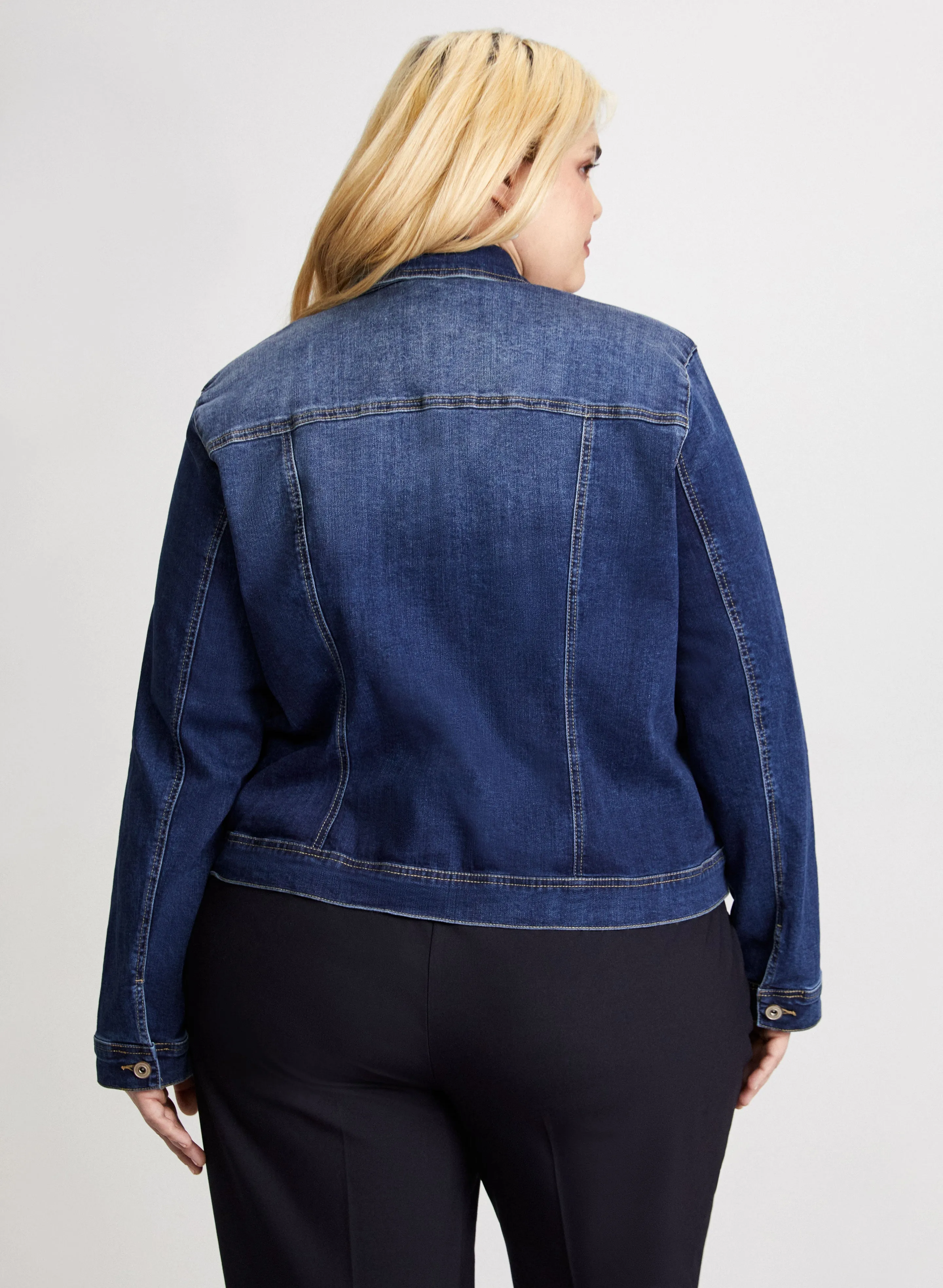 Cropped Denim Jacket sold by Laura product image thumbnail 2